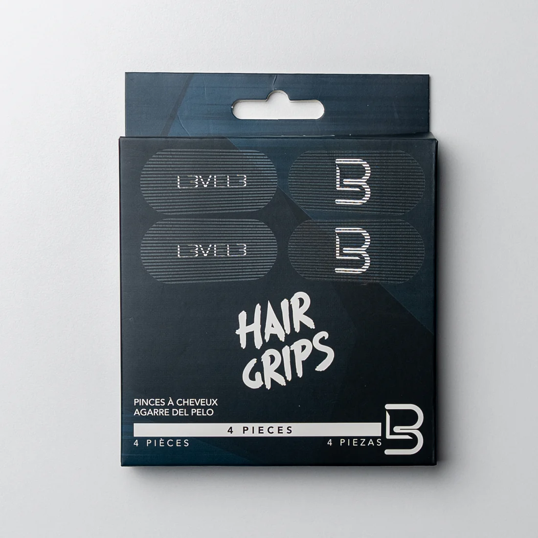 Pinzas para cabello Level 3 con Velcro ideales para barberos, estilistas y peluqueros profesionales.
