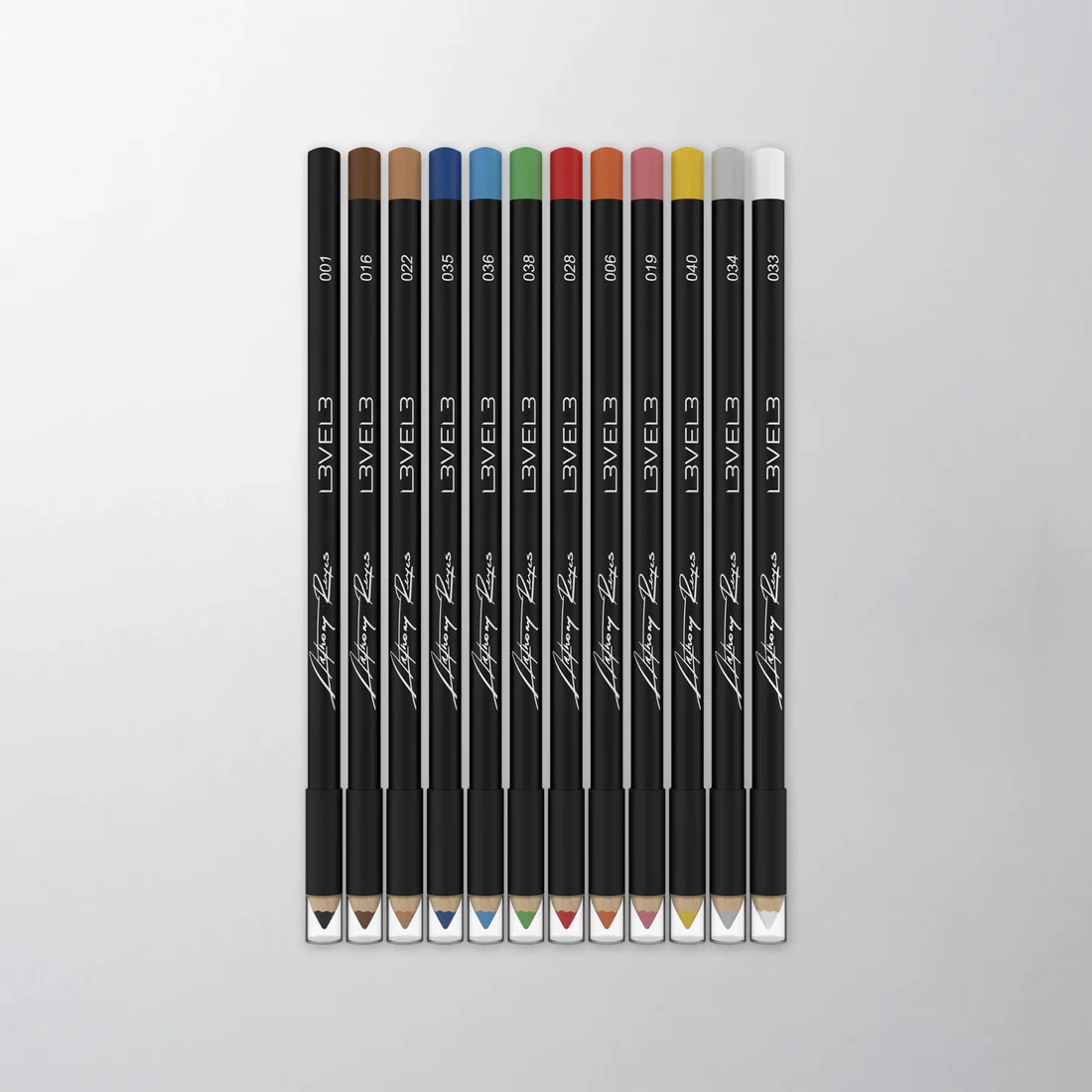 Lápices delineadores de color L3VEL3 – 12 piezas para arte capilar creativo.